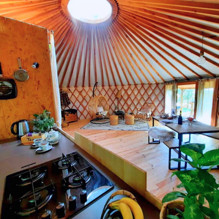 Hillside Yurt Between Meadow and Forest