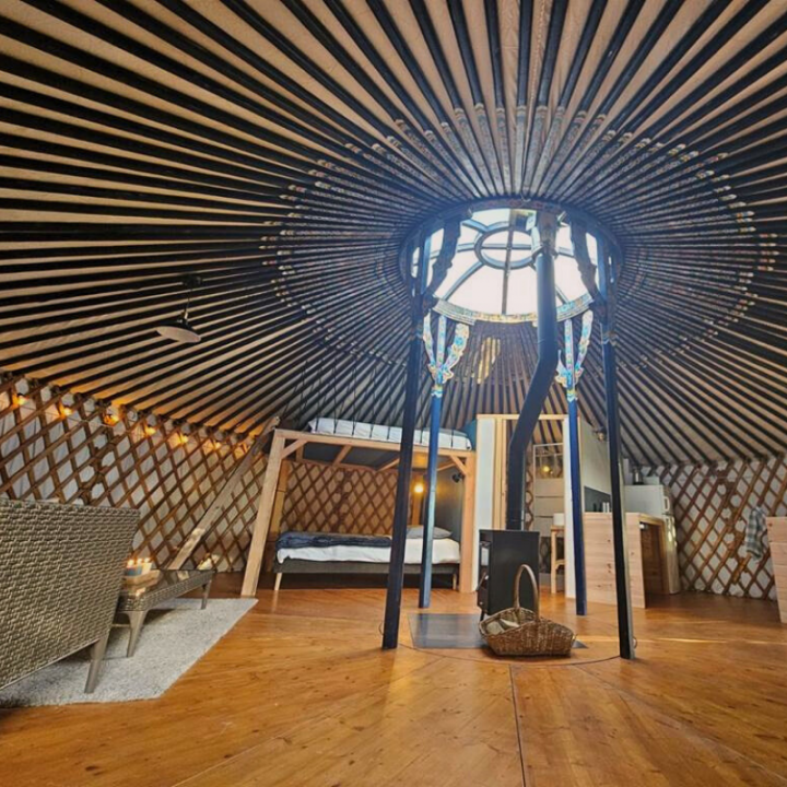 Spacious Mongolian Yurt on a Permaculture Farm